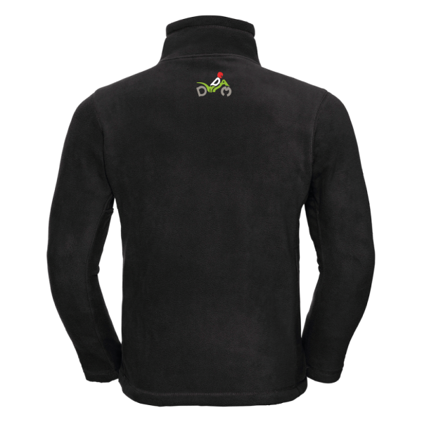 DWDAM: Outdoor Fleece Black (1/4″ Zip) Rear View