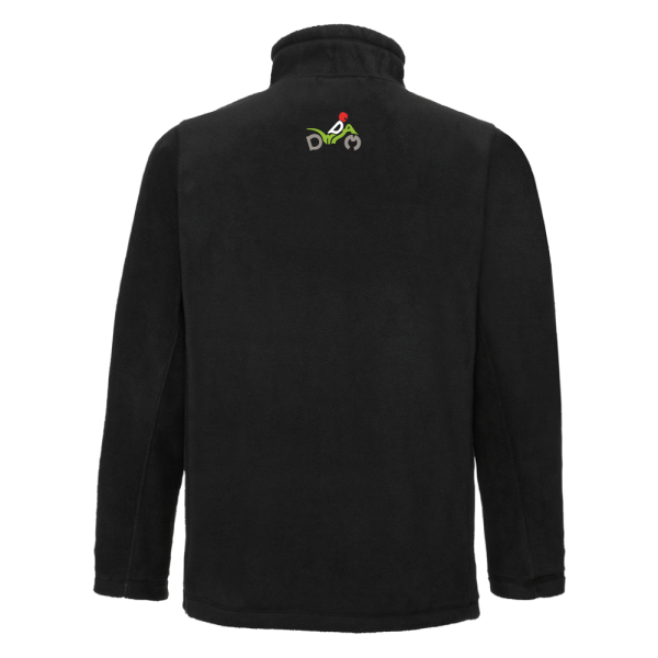 DWDAM: Outdoor Fleece Black (Full Zip) Front View