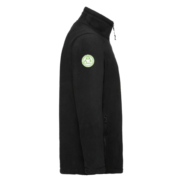 DWDAM: Outdoor Fleece Black (Full Zip) Right Sleeve