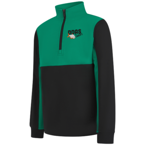 DDAS: 1/4 Zip Tracksuit Top Black / Green